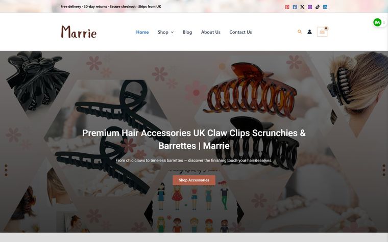 Projekt Marrie, Website erstellt von GlanzenWeb