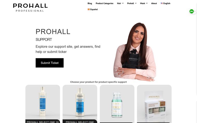 Projekt Prohall, Website erstellt von GlanzenWeb